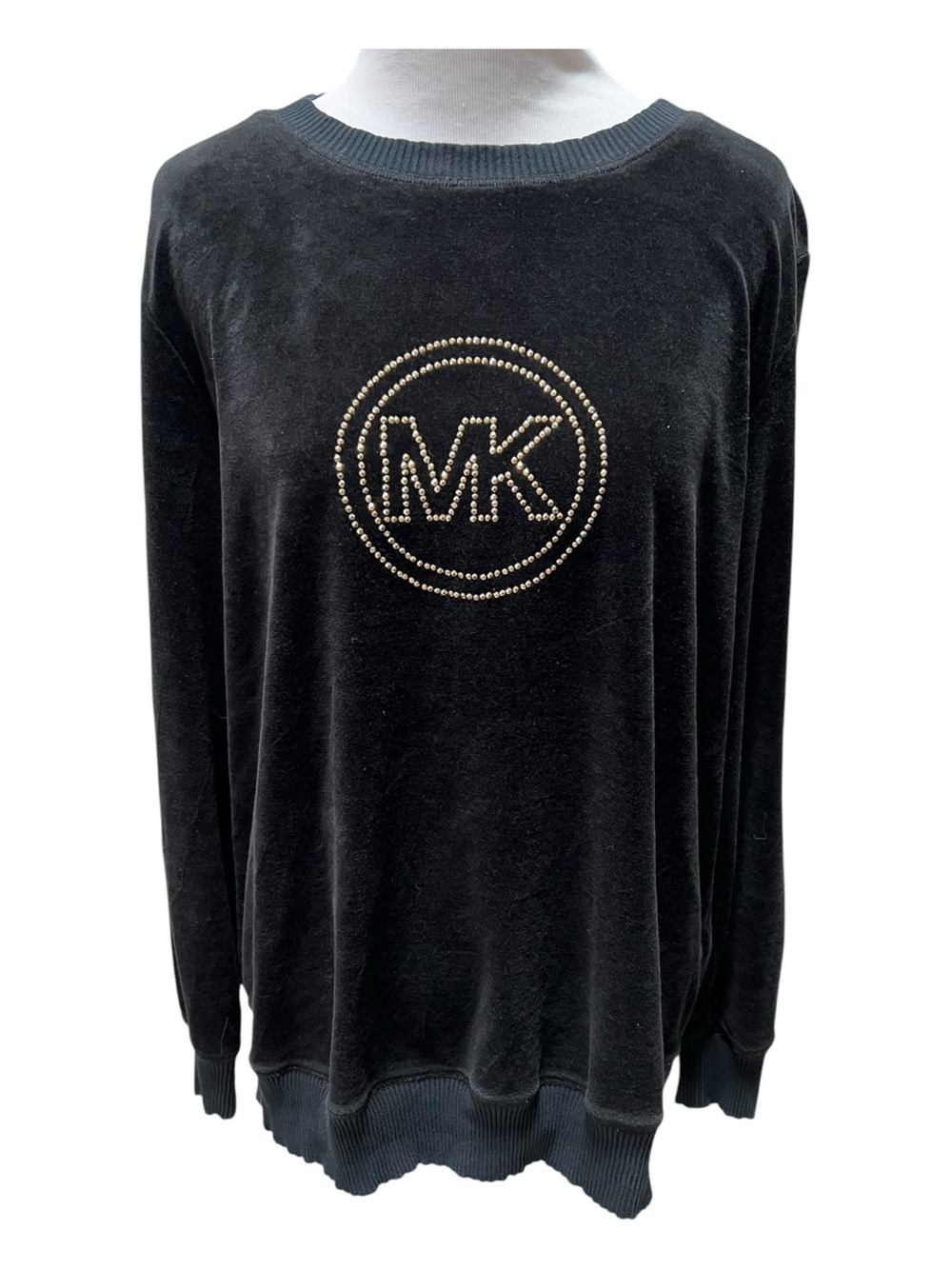 Michael Kors Black Velour Sweatshirt